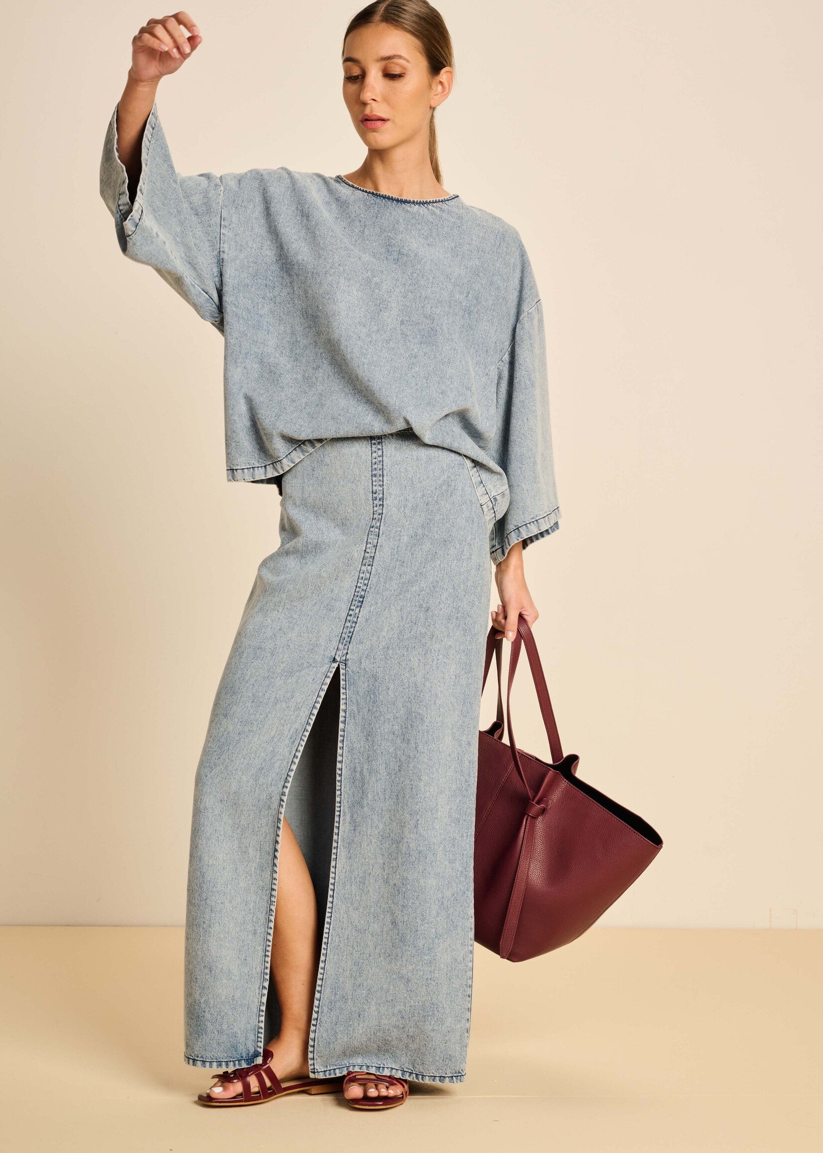Mapimi Blouse Light Denim