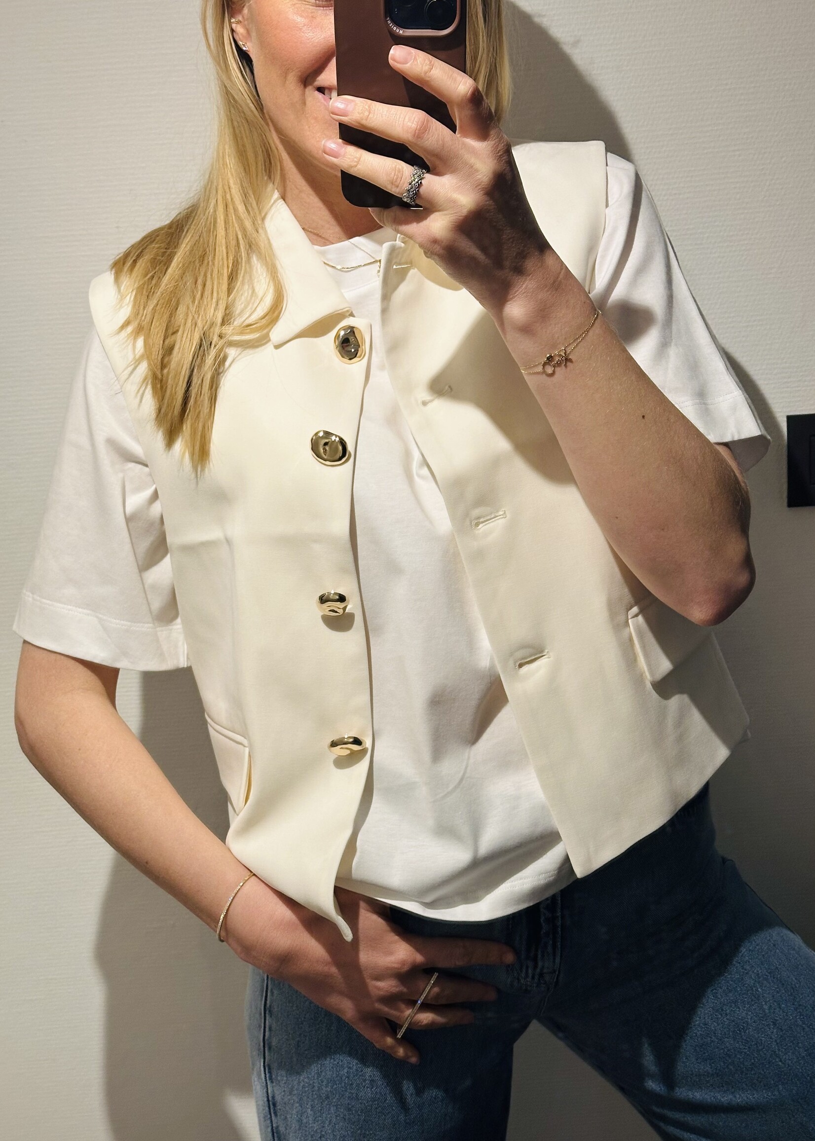 Brian Vest Gold Buttons