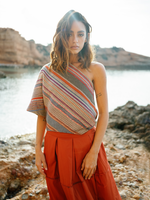 Blouse Rule N°3 Jacquard Stripes Coral Mix