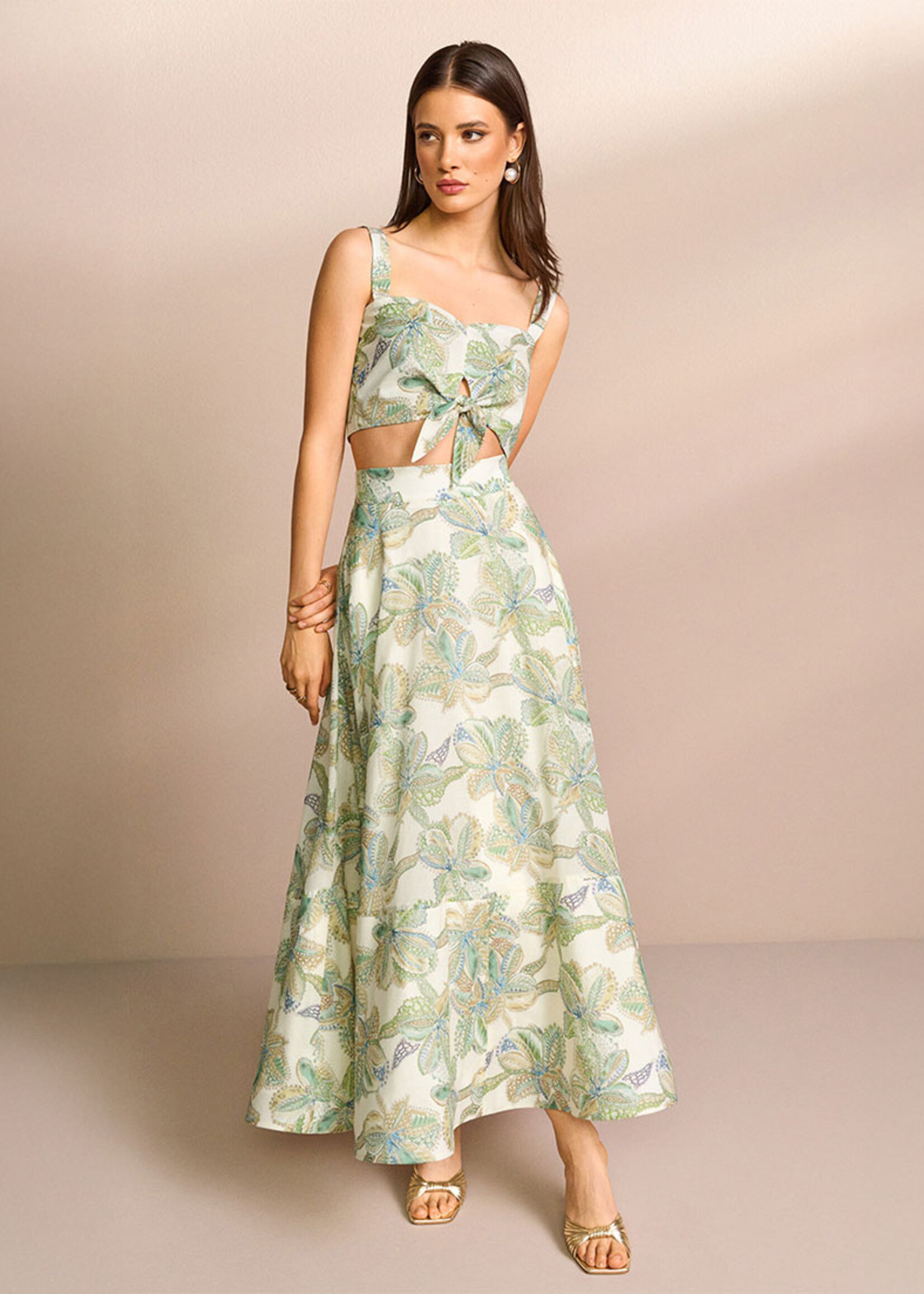 Cactus Patterned Top