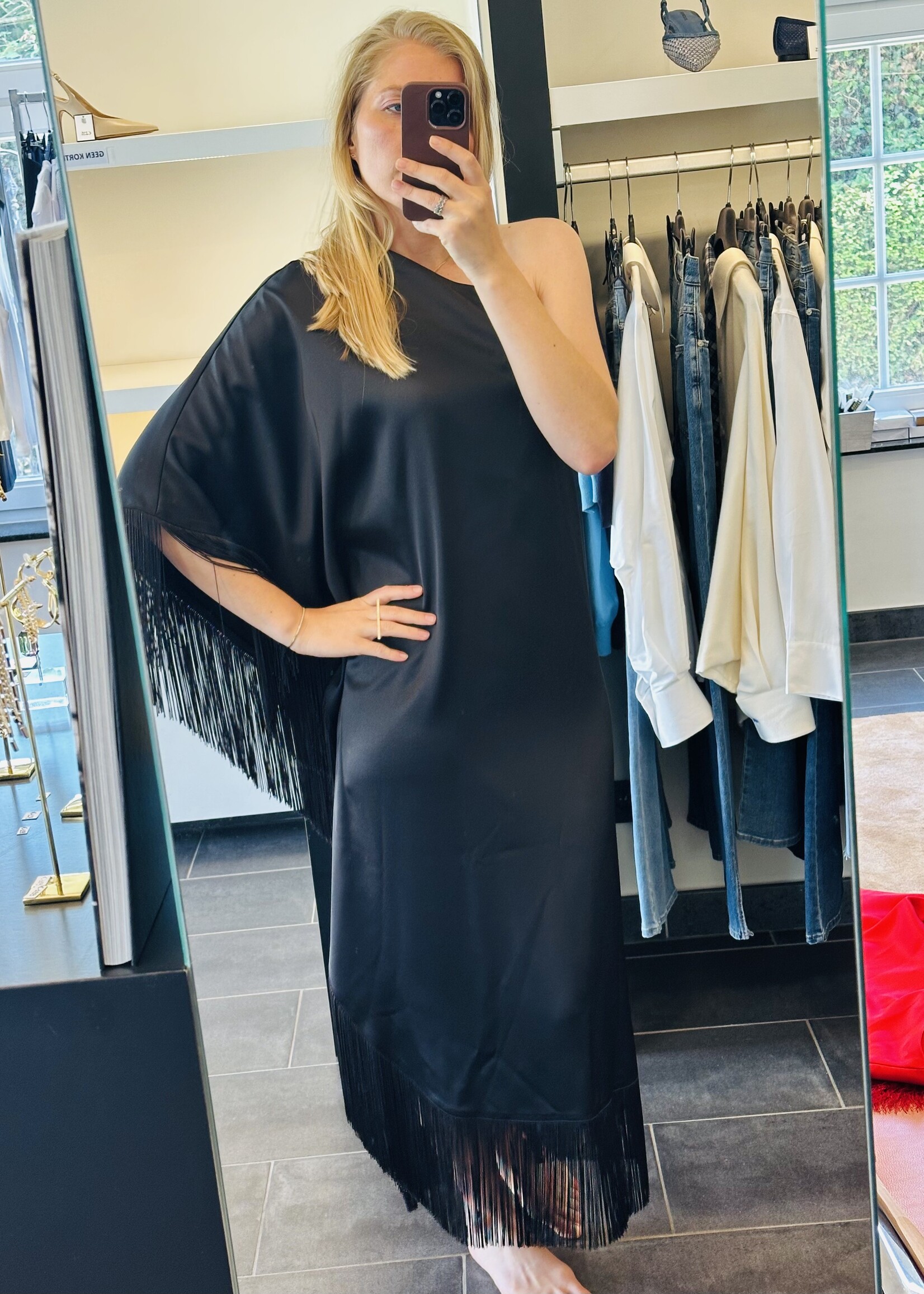 Dress Ciri Lunar Fringes Black