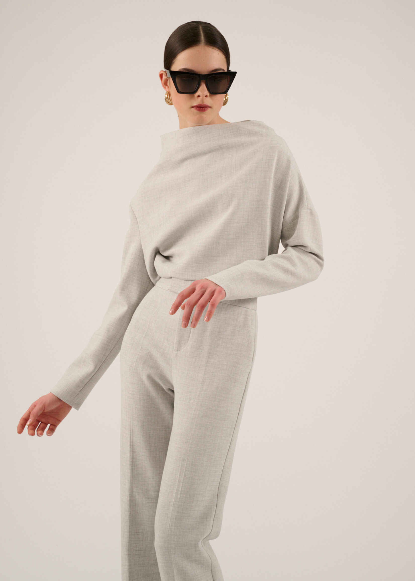 Laure Trousers Mist Grey