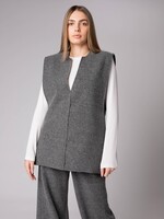 Iride Explorer Wool Sweatshirt Gilet Grey