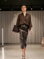 Skirt Cleo Croco Chocolat