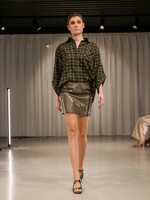 Skirt Cerelia Croco Faded Green
