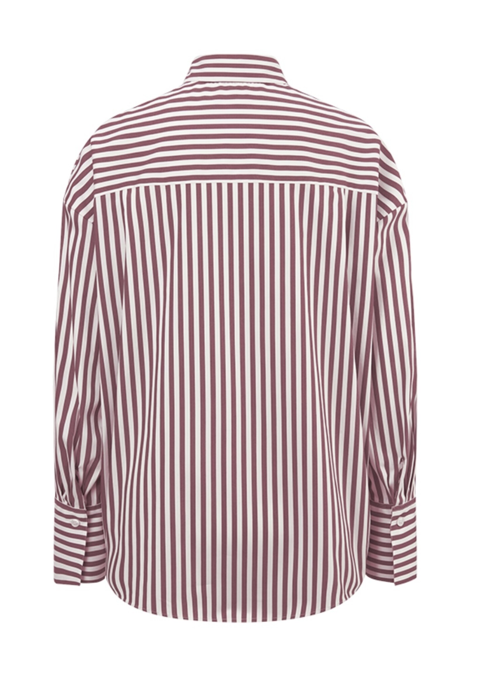 Bordeaux gestreepte bloes