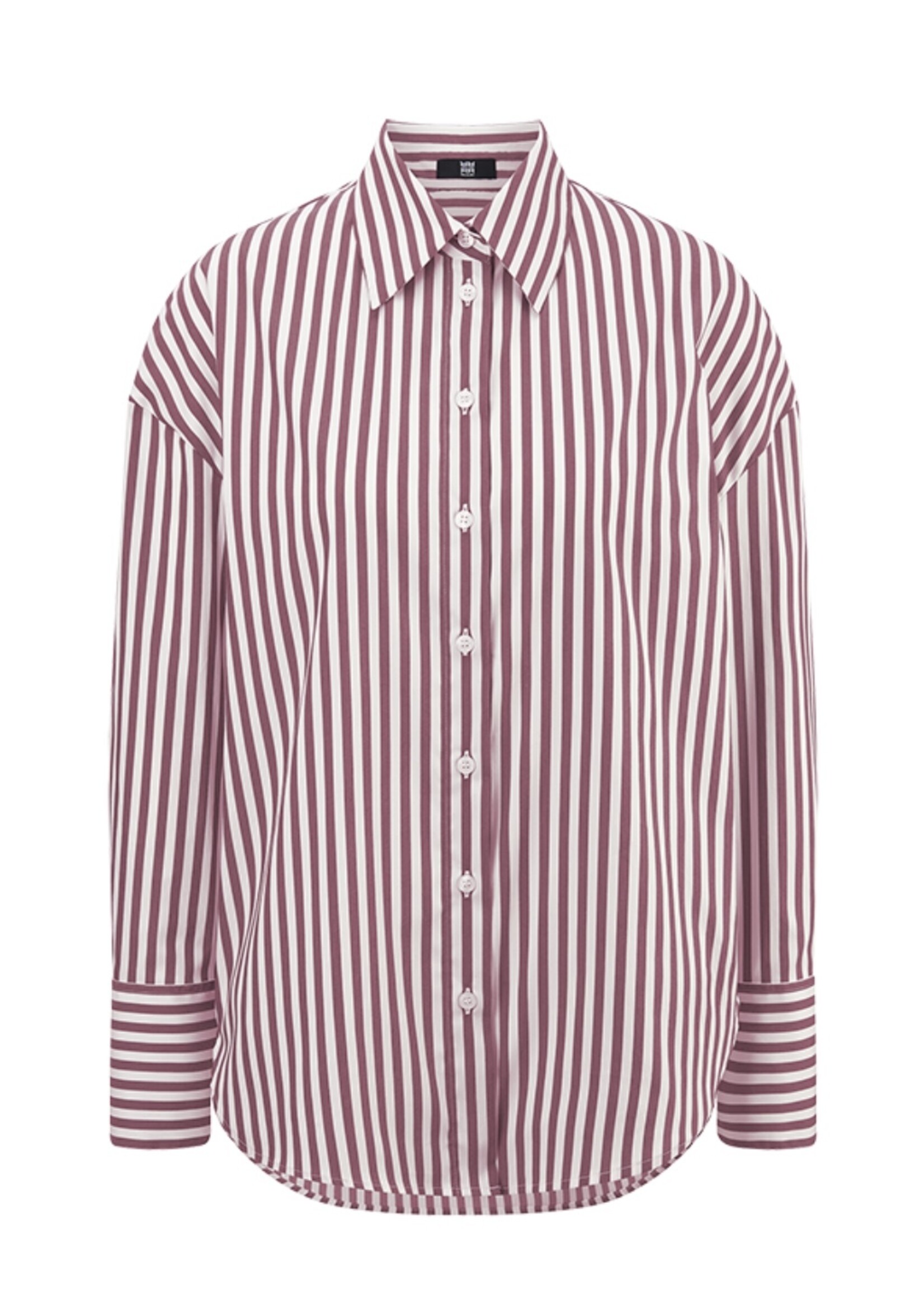 Bordeaux gestreepte bloes