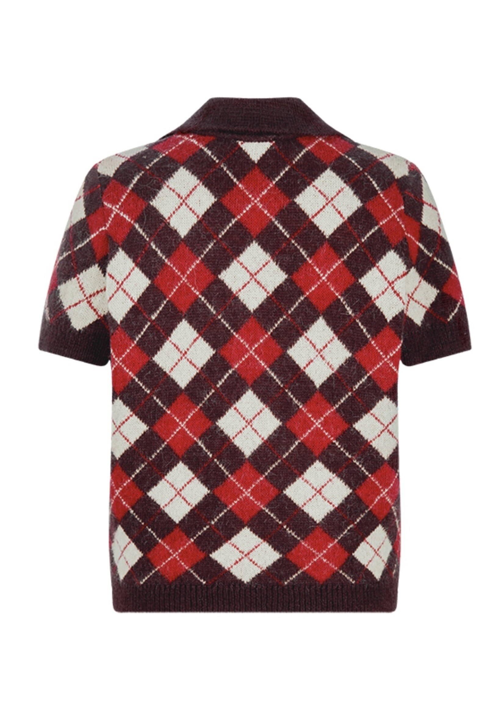 Pullover Knitted Patterned Polo