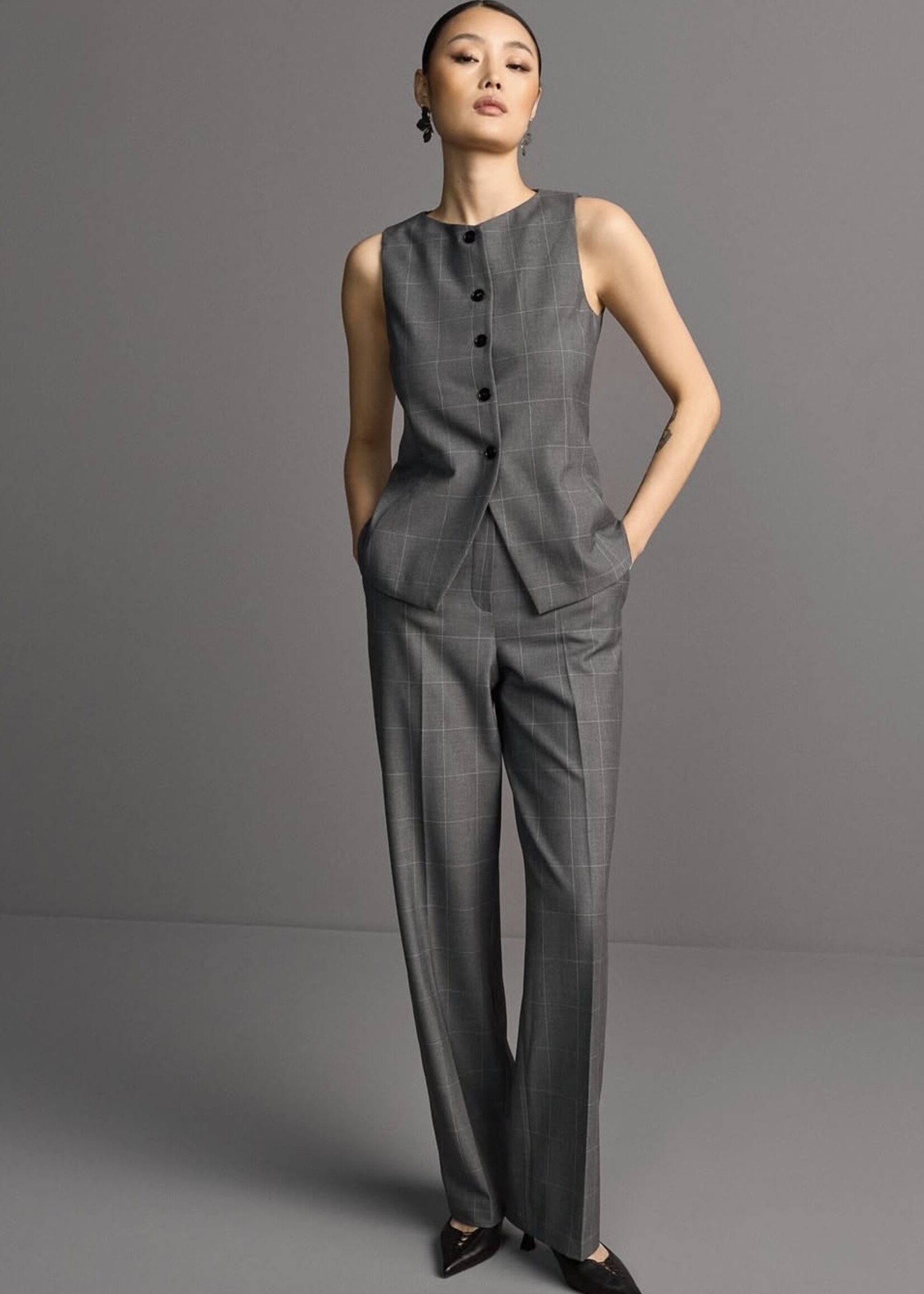 Rock Patterned Pants Wide Fit Trousers