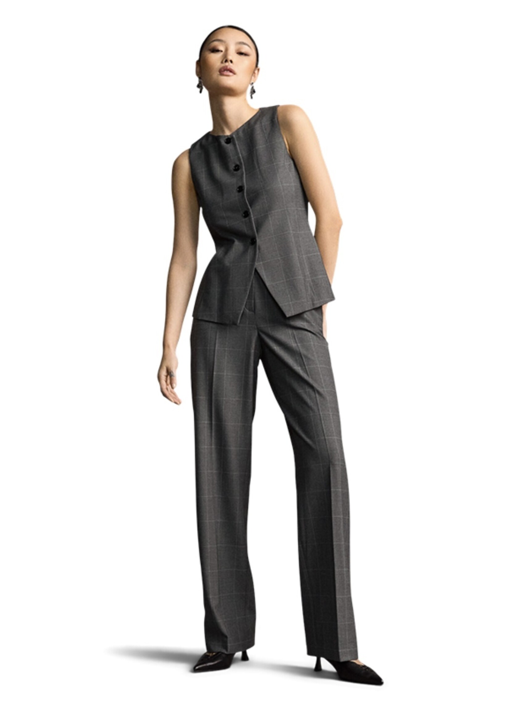 Rock Patterned Pants Wide Fit Trousers