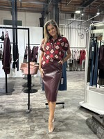 Pullover Knitted Patterned Polo