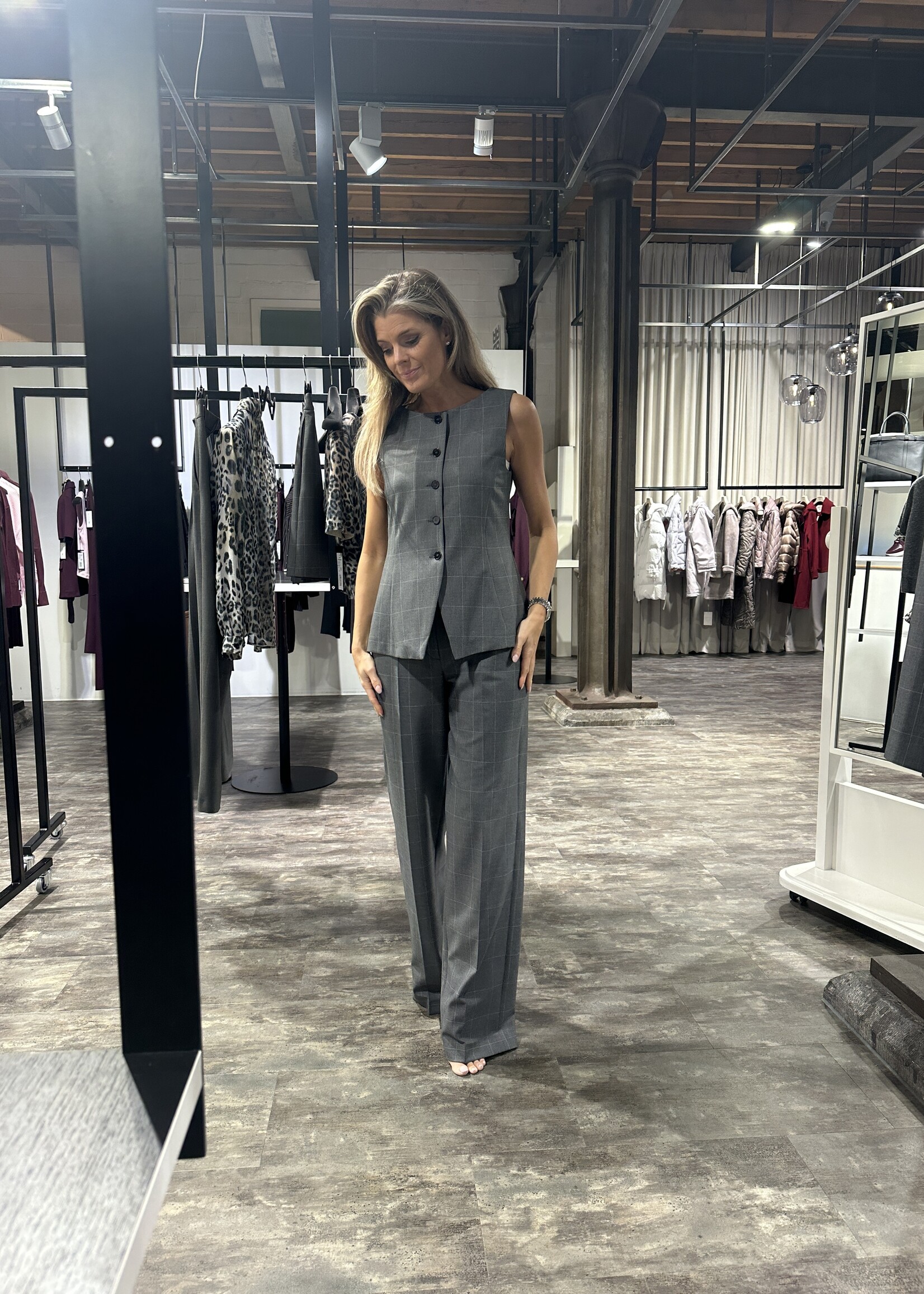 Rock Patterned Pants Wide Fit Trousers