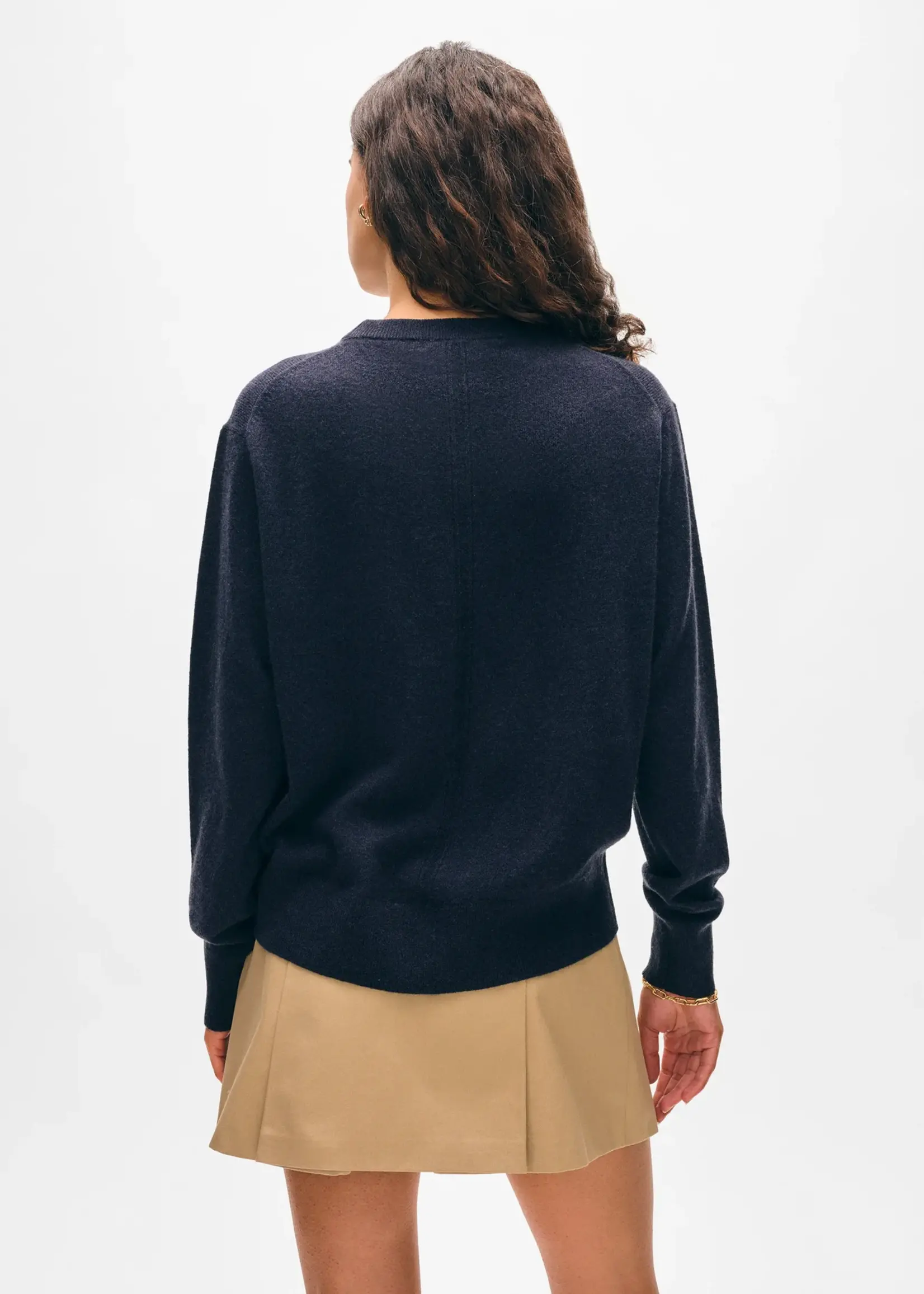 Cashmere Crew Deep Navy