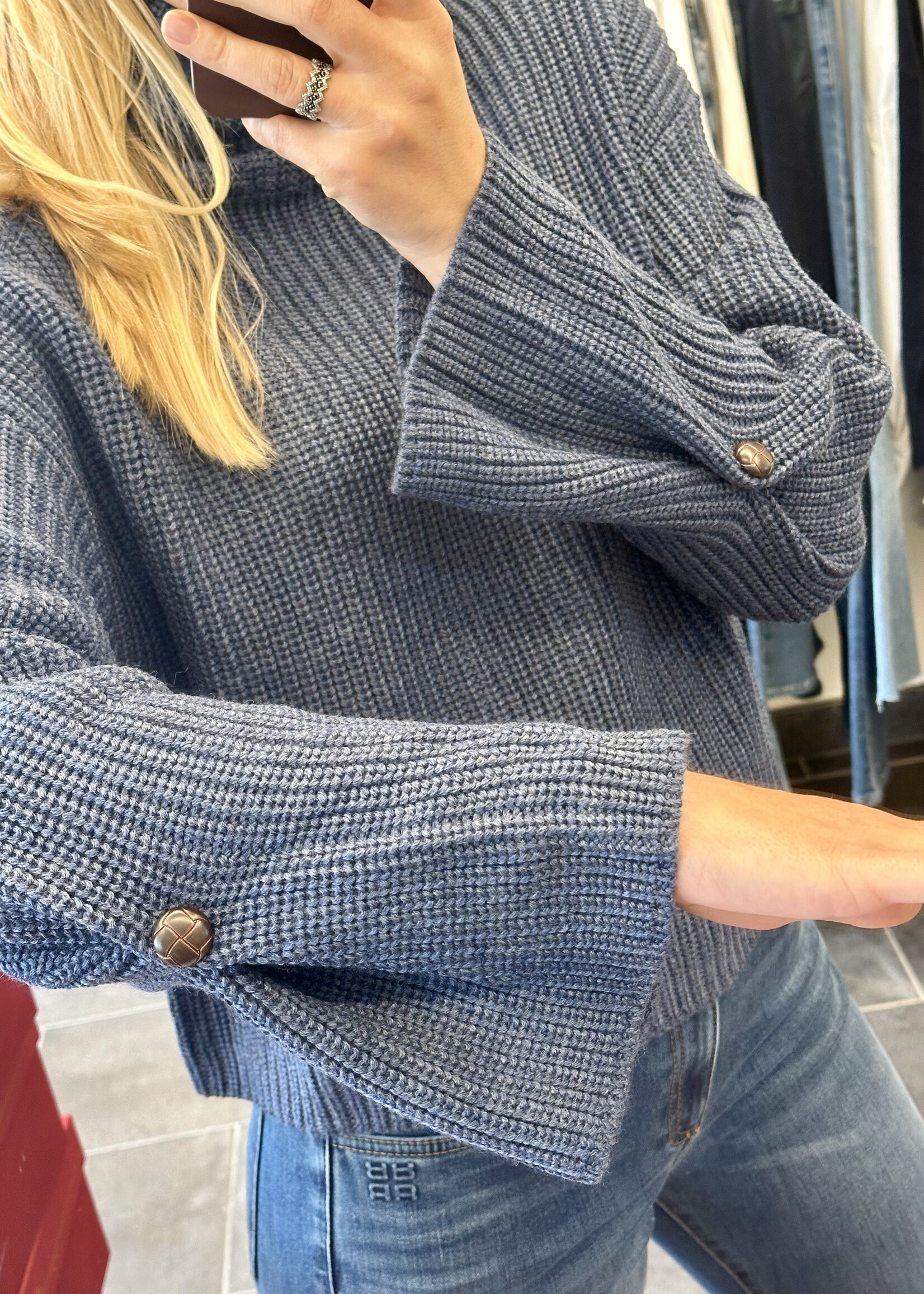Pull Ami Merino Cloudy Blue