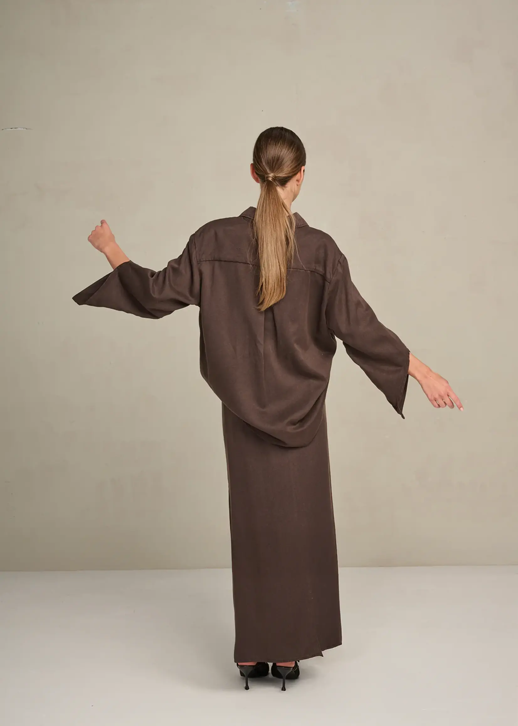 Skirt Constanza Skirt Lyocel Chocolat