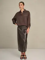 Blouse Giulia Lyocel Chocolat