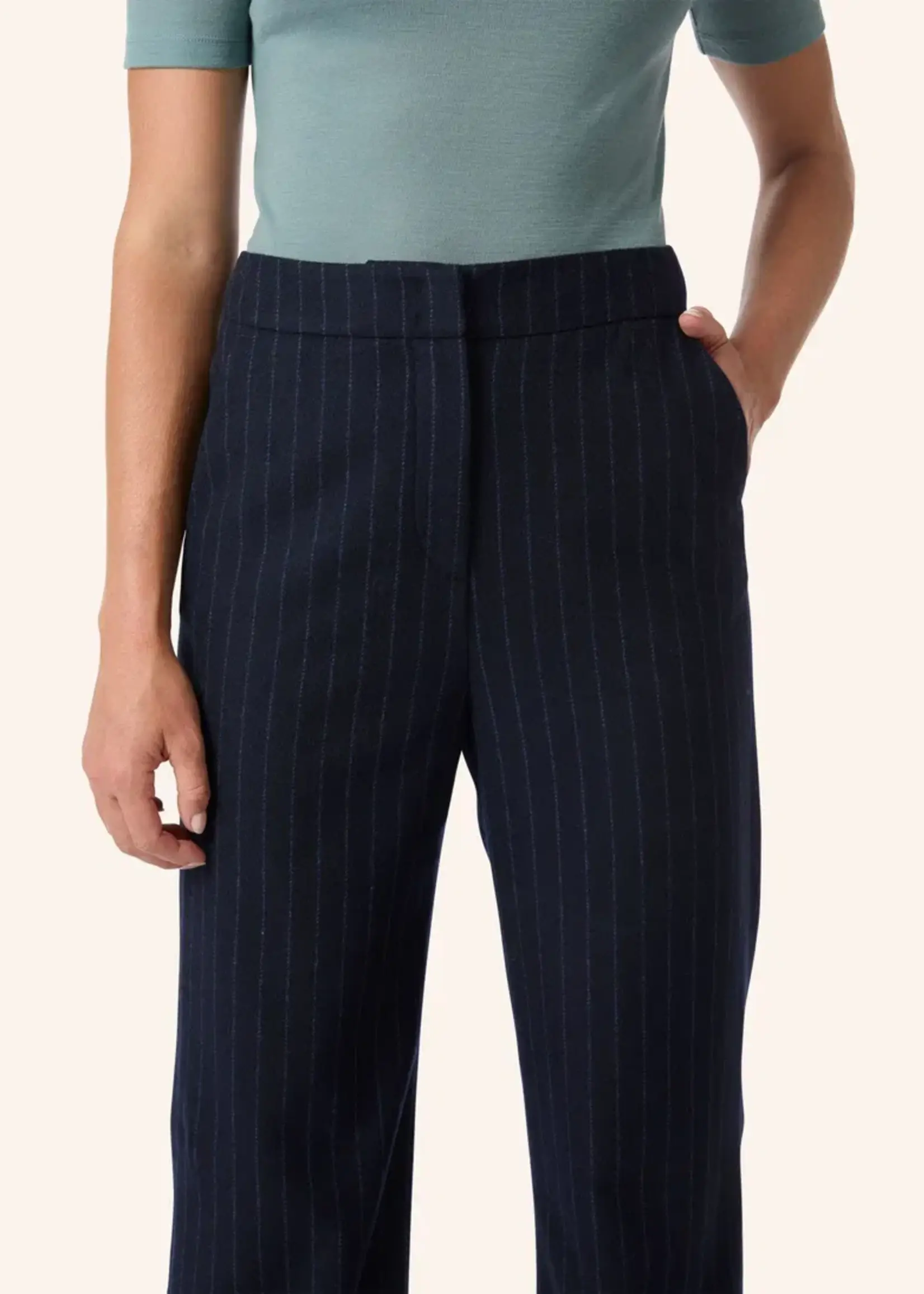 Navy Stripes Pants