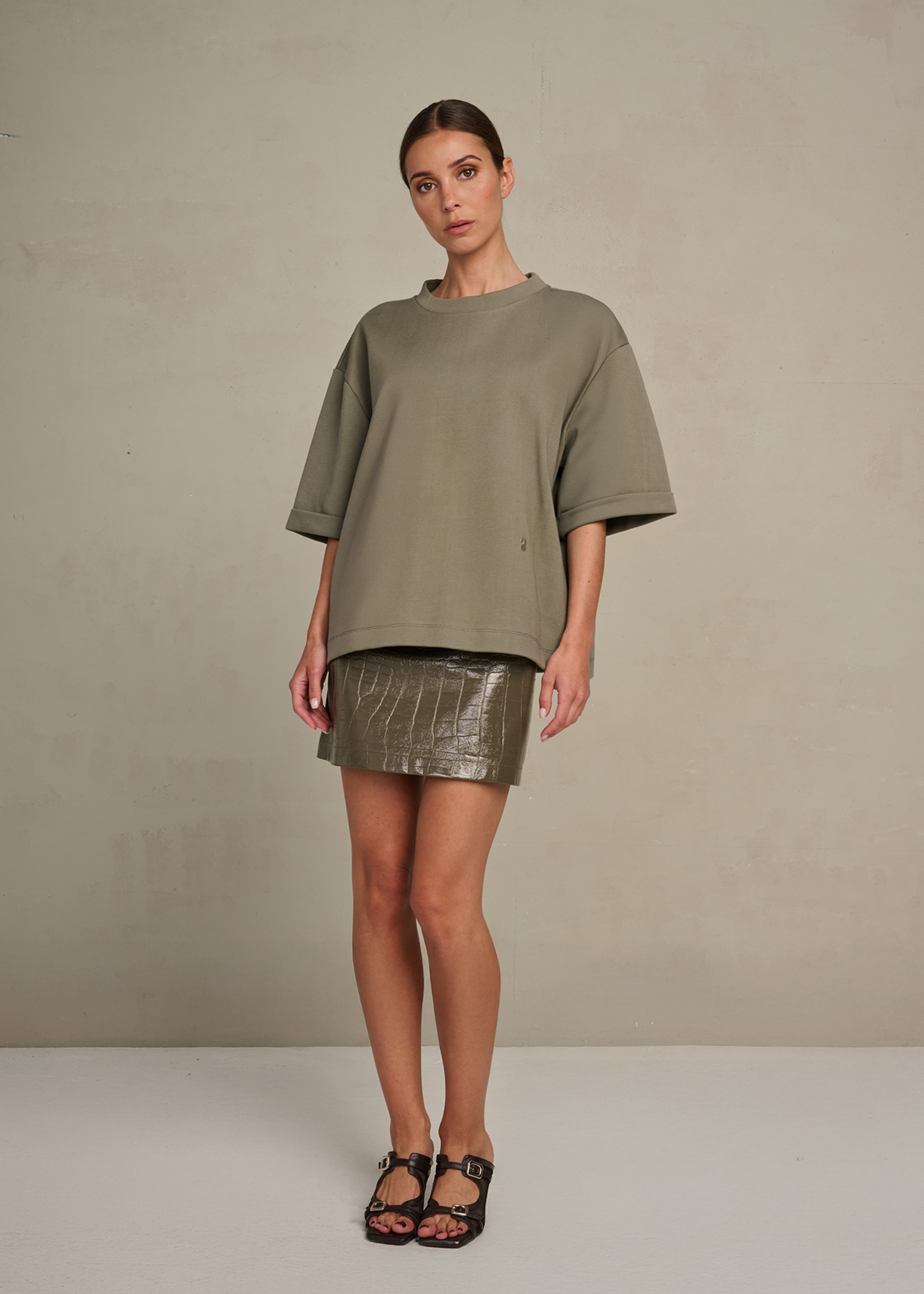 T-Shirt Garance Jersey Faded Green