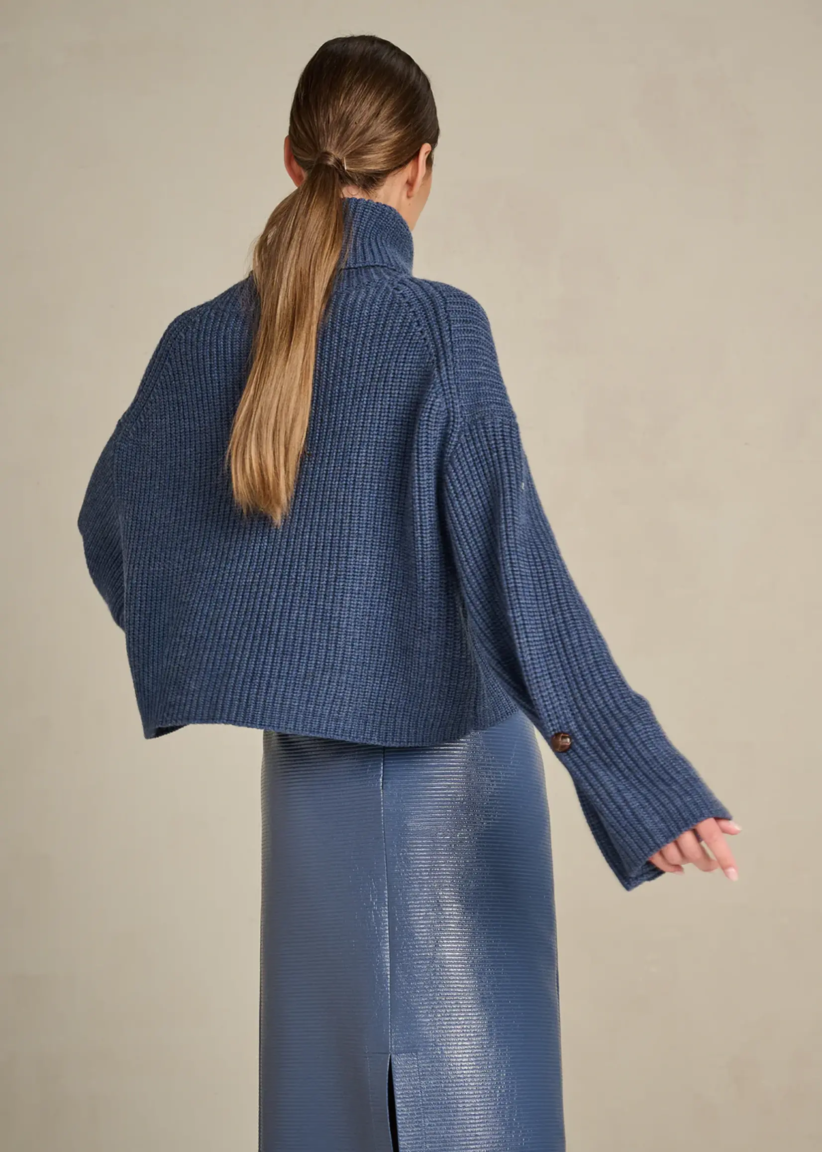 Pull Ami Merino Cloudy Blue