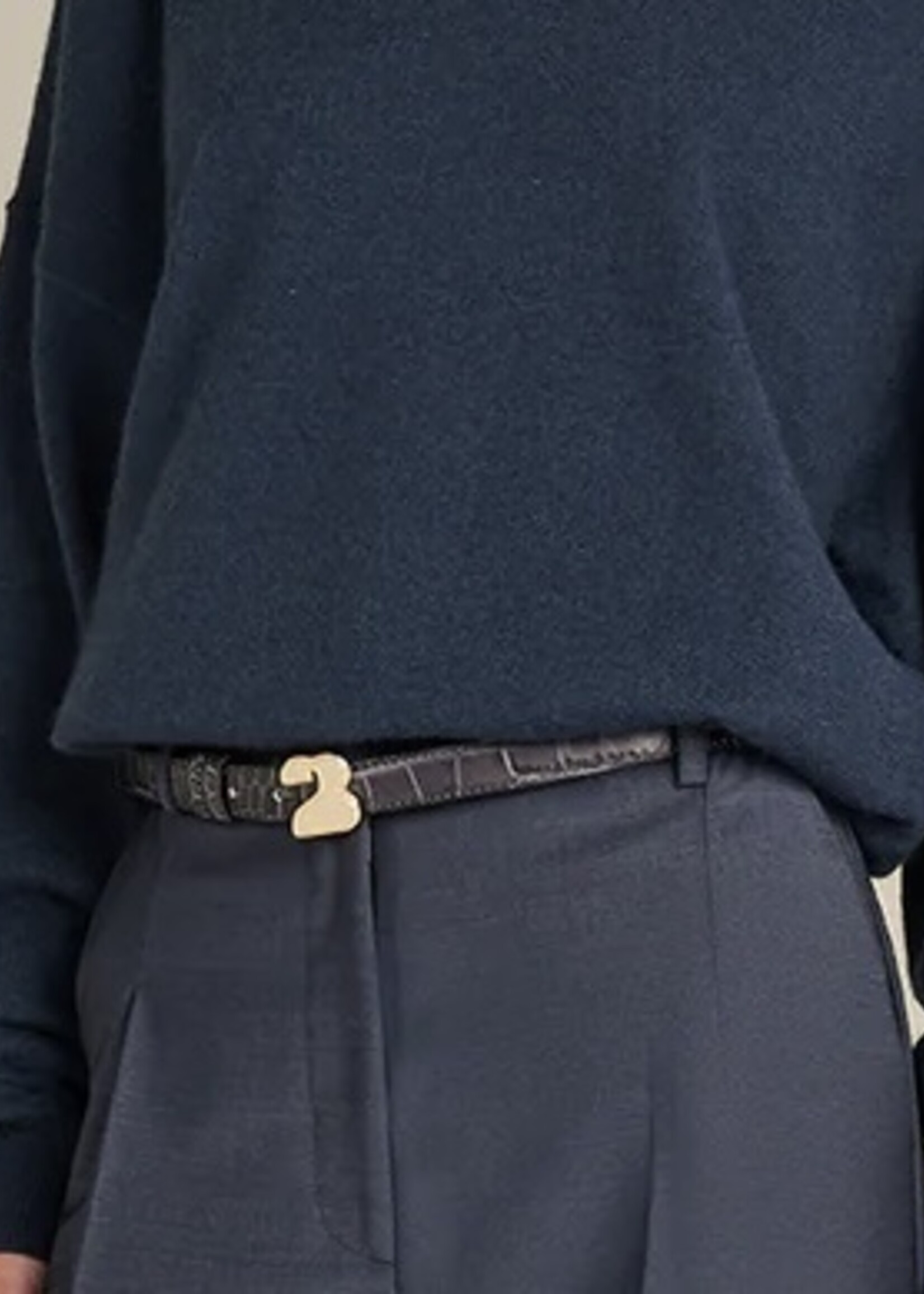 Ava Belt Cloudy Blue Croco