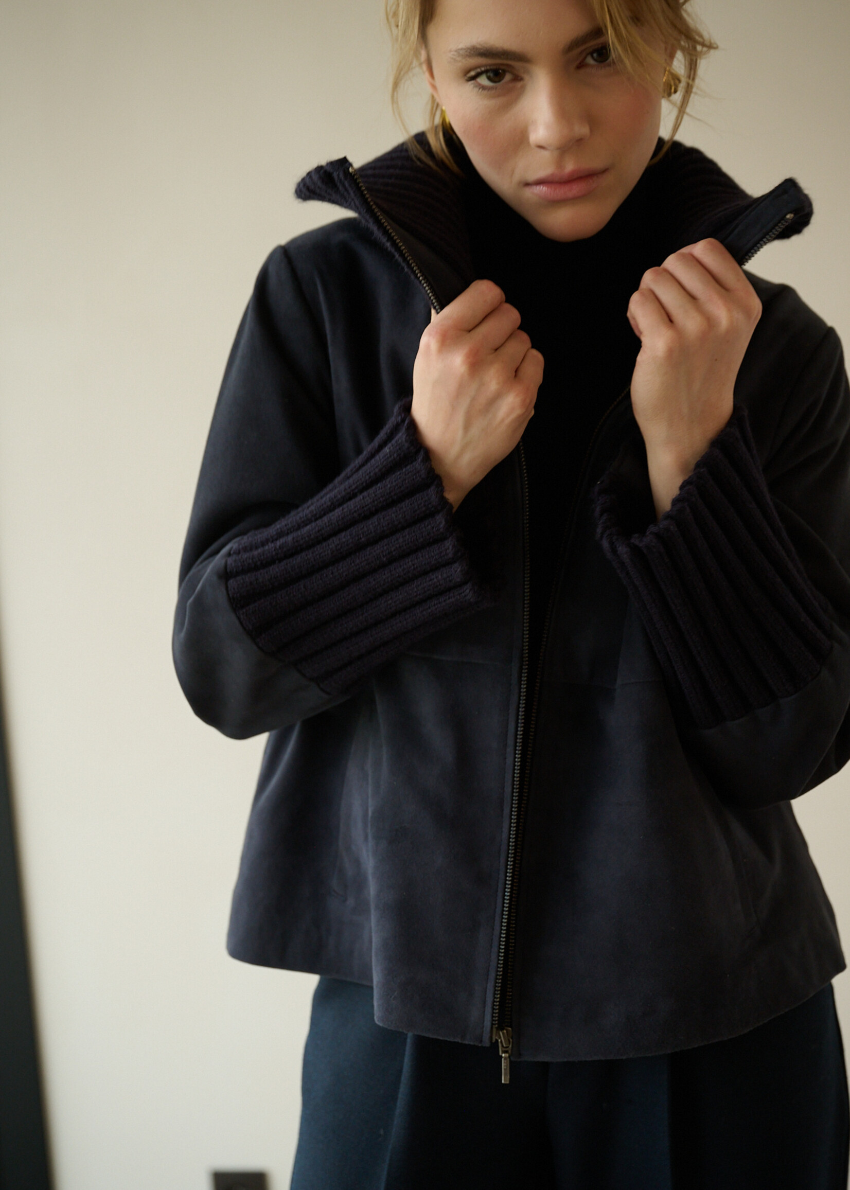 Nate Jacket Navy Midnight Blue