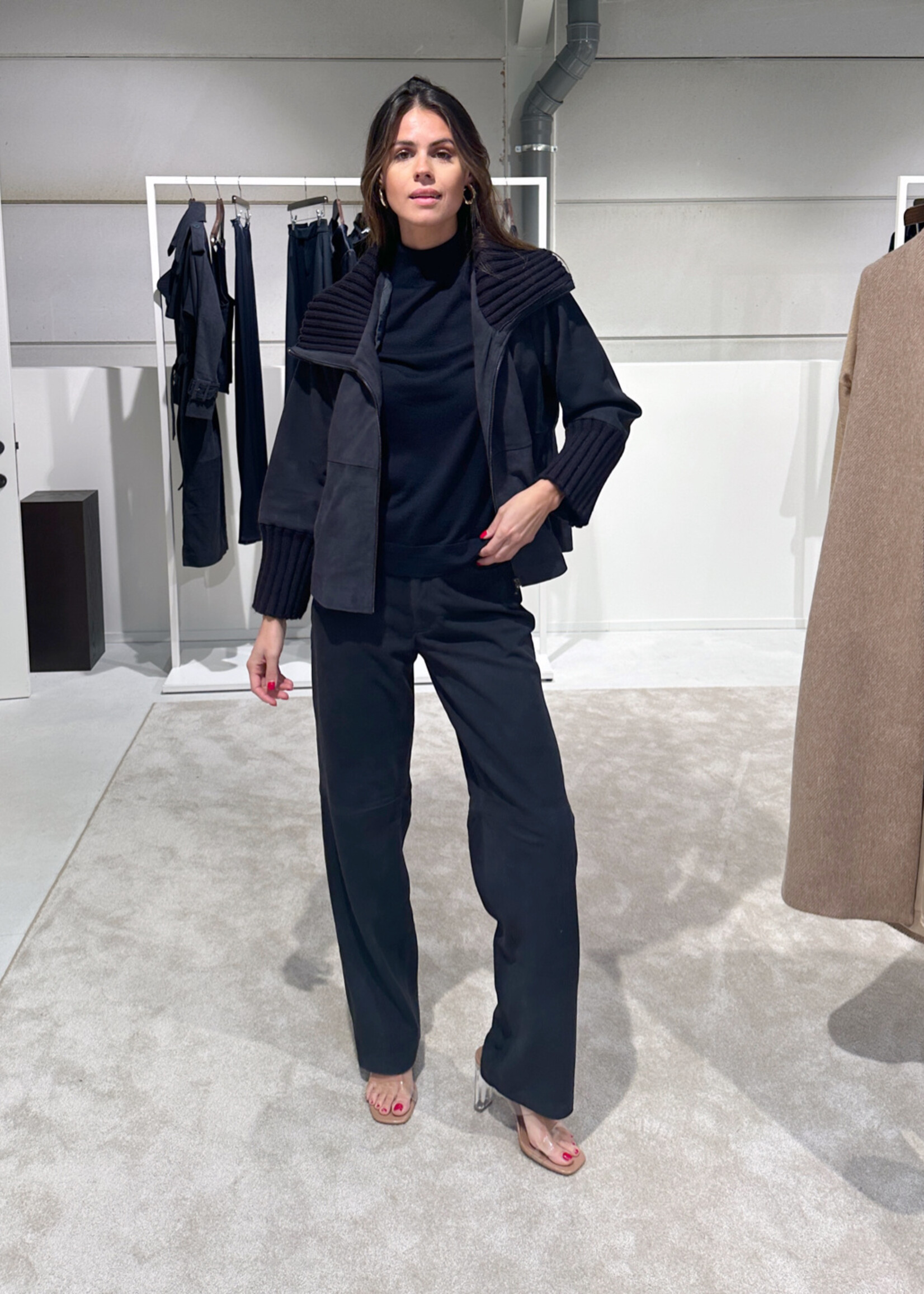 Amy Trousers Navy Midnight Blue