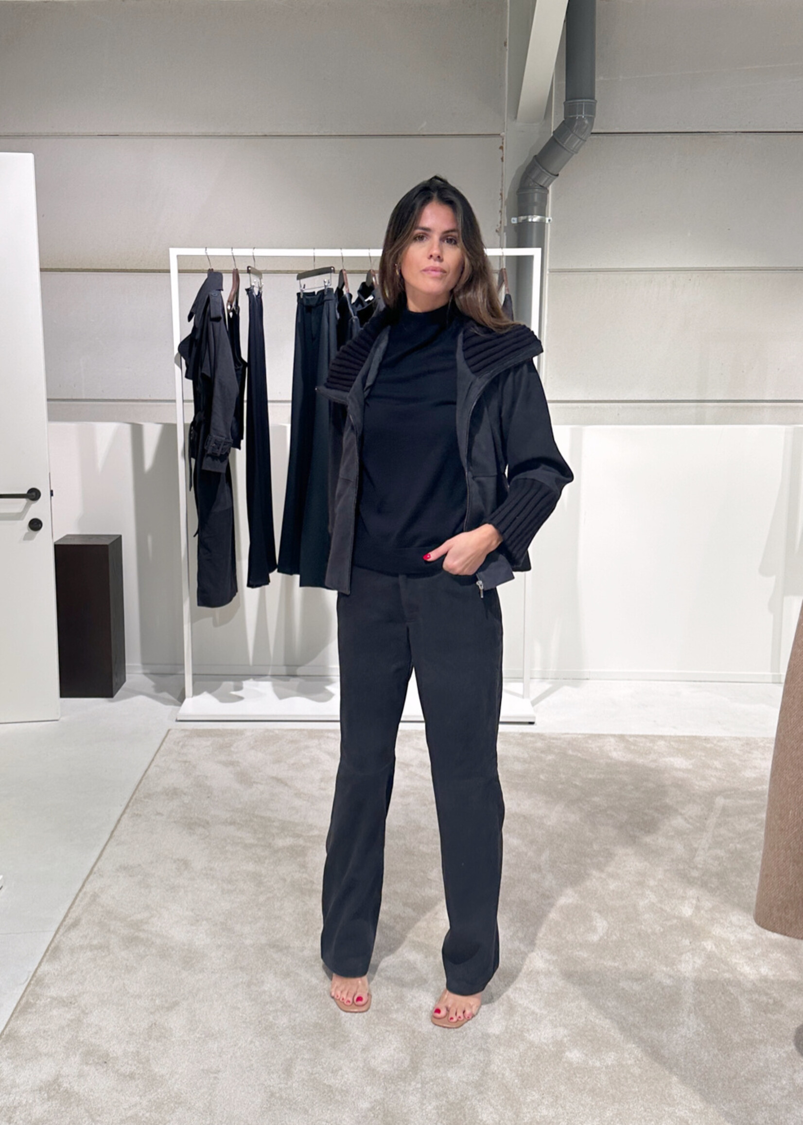 Amy Trousers Navy Midnight Blue