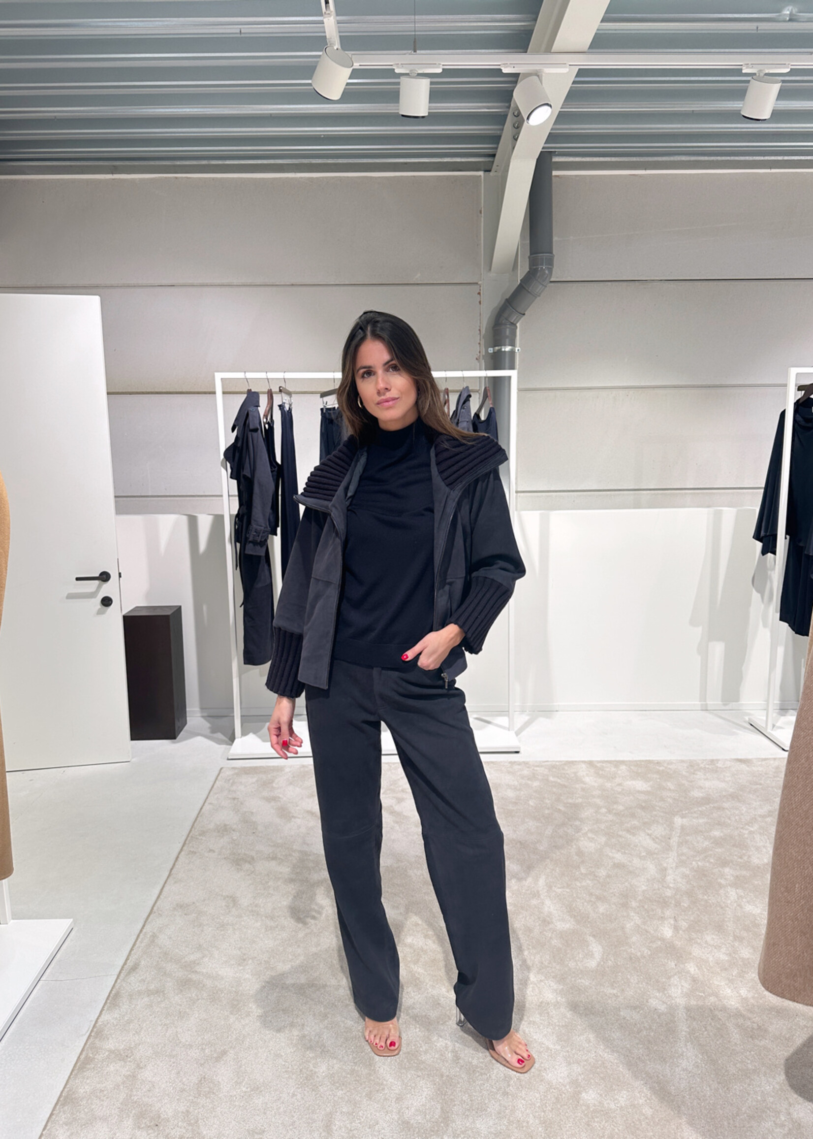 Amy Trousers Navy Midnight Blue