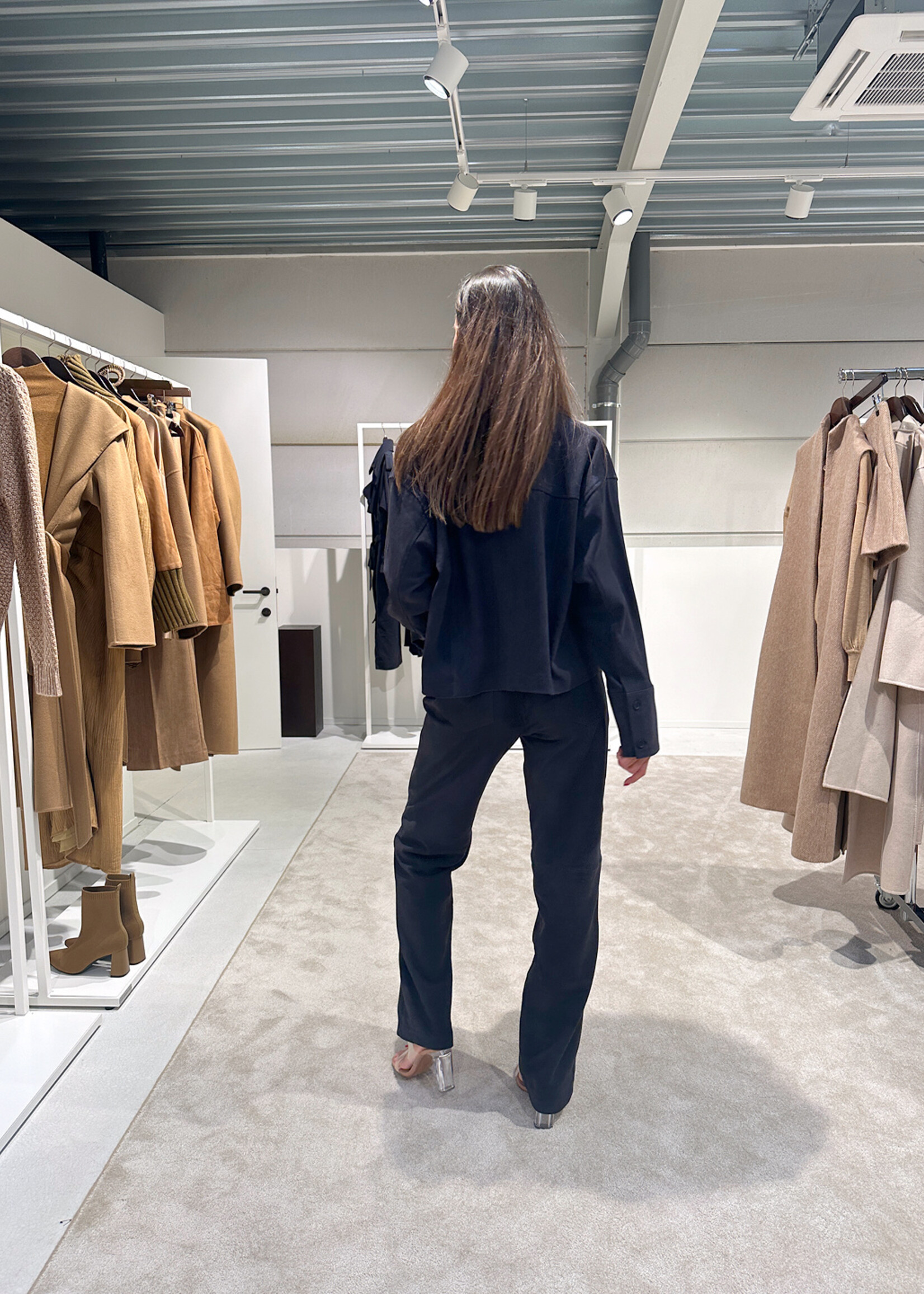 Amy Trousers Navy Midnight Blue