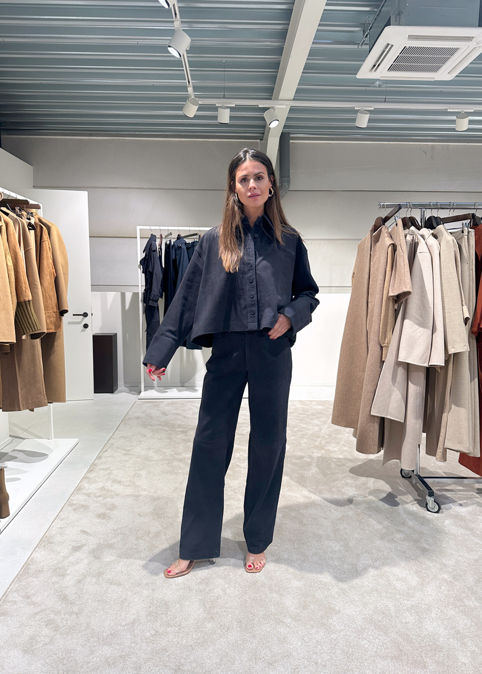 Amy Trousers Navy Midnight Blue