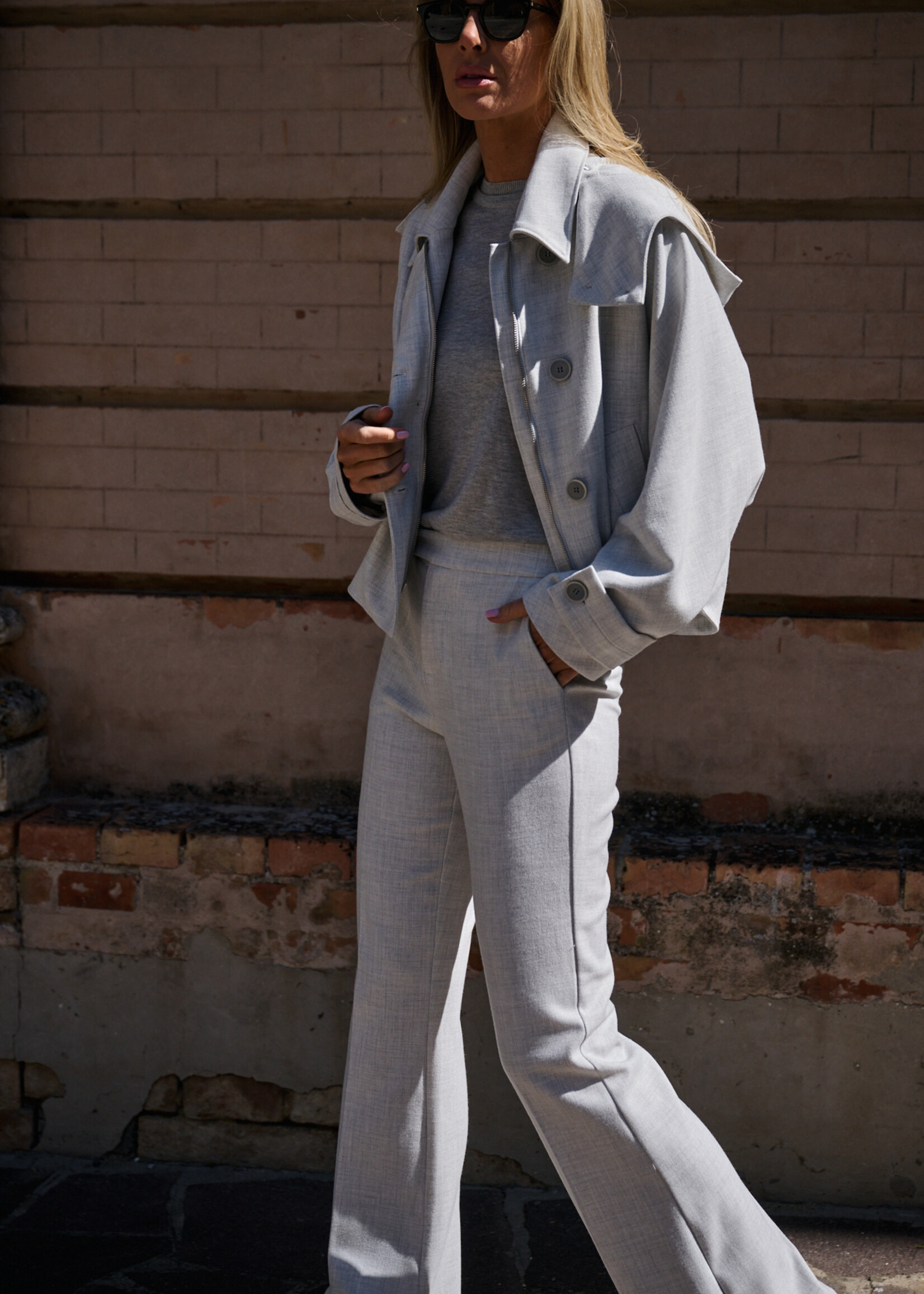 Laure Trousers Mist Grey