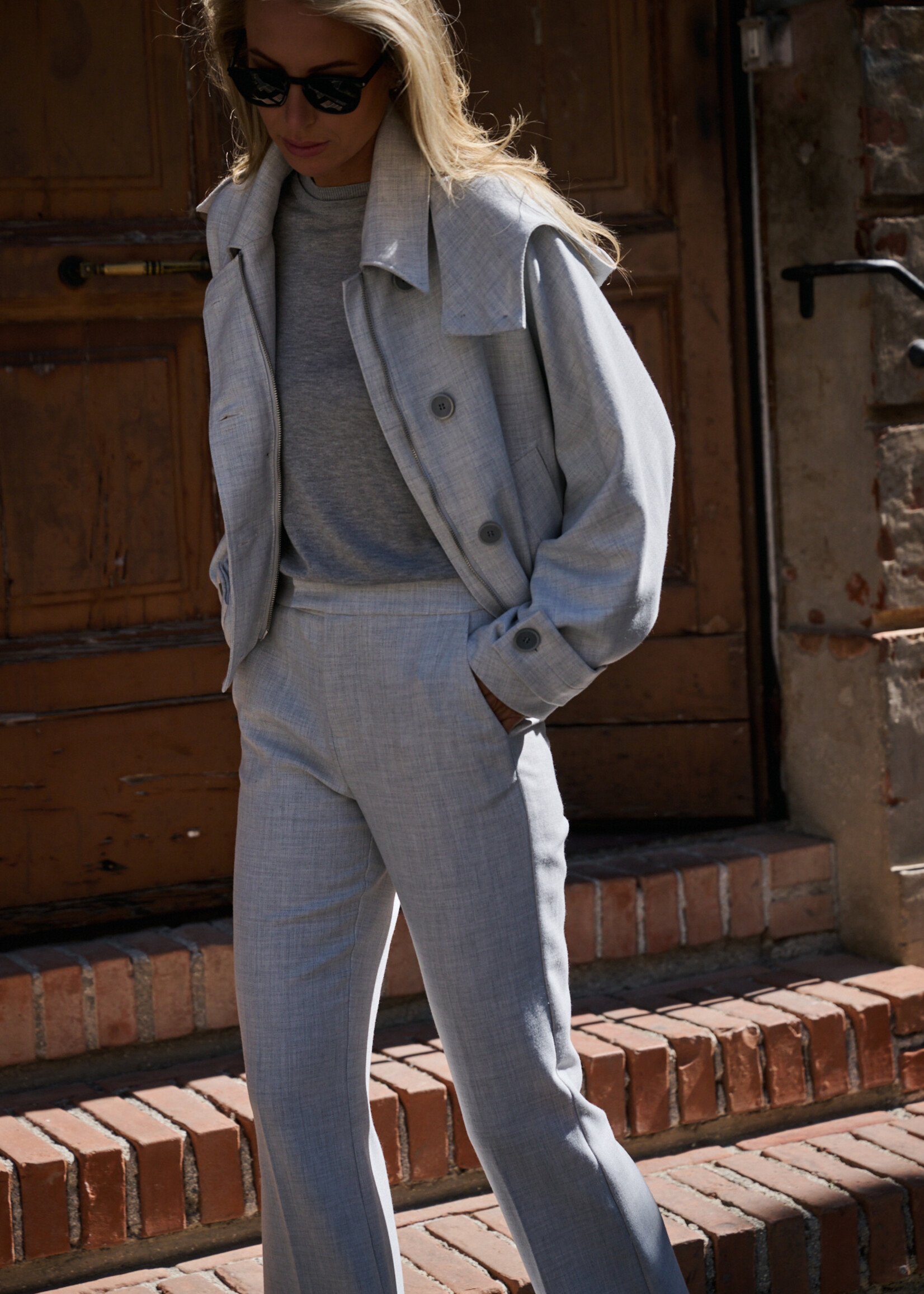 Laure Trousers Mist Grey