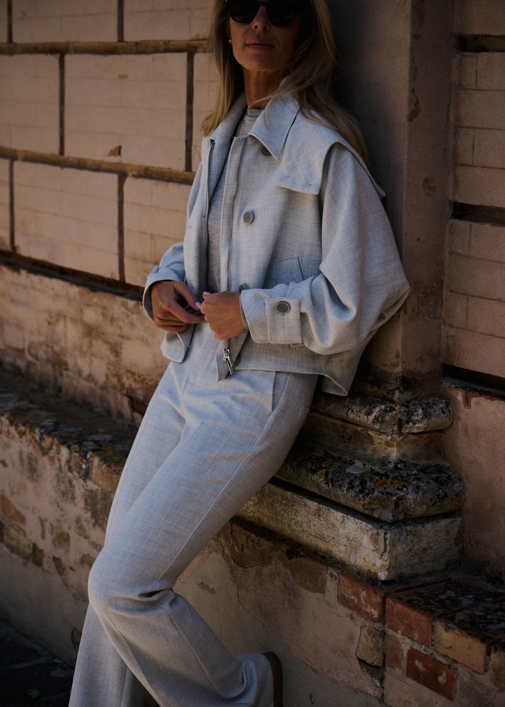 Laure Trousers Mist Grey