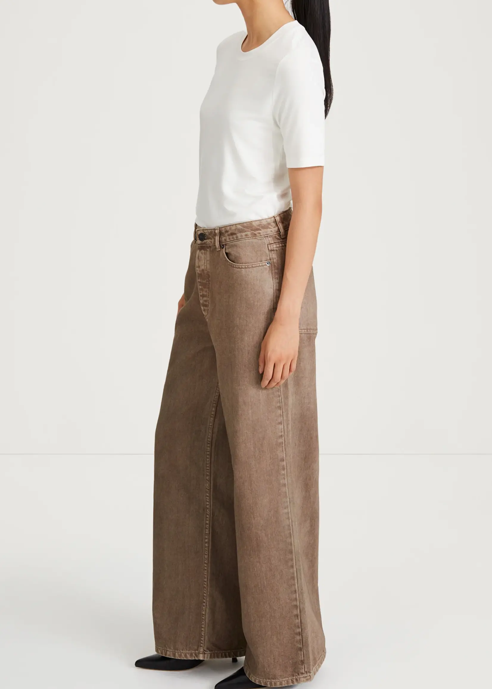 Kayne Denim Trousers Brown