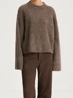 Niclas Short Sweater Brown Mohair Blend
