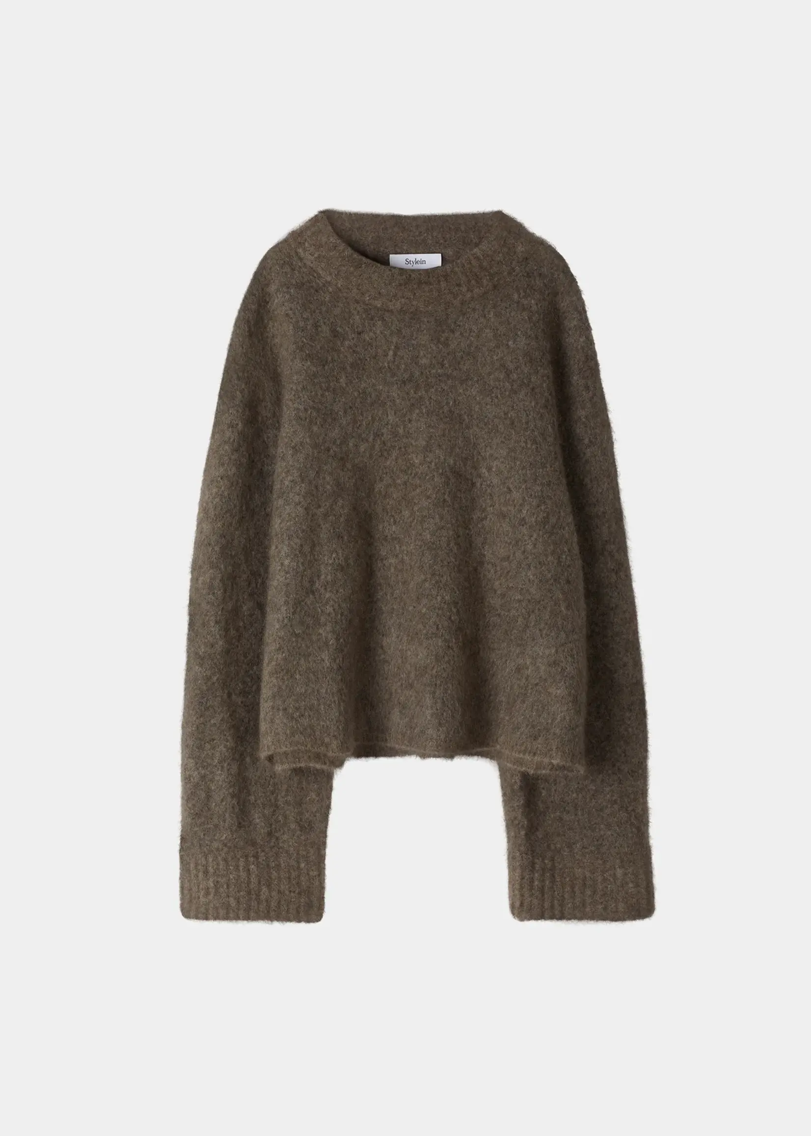 Niclas Short Sweater Brown Mohair Blend