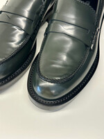 Donkergroene mocassin
