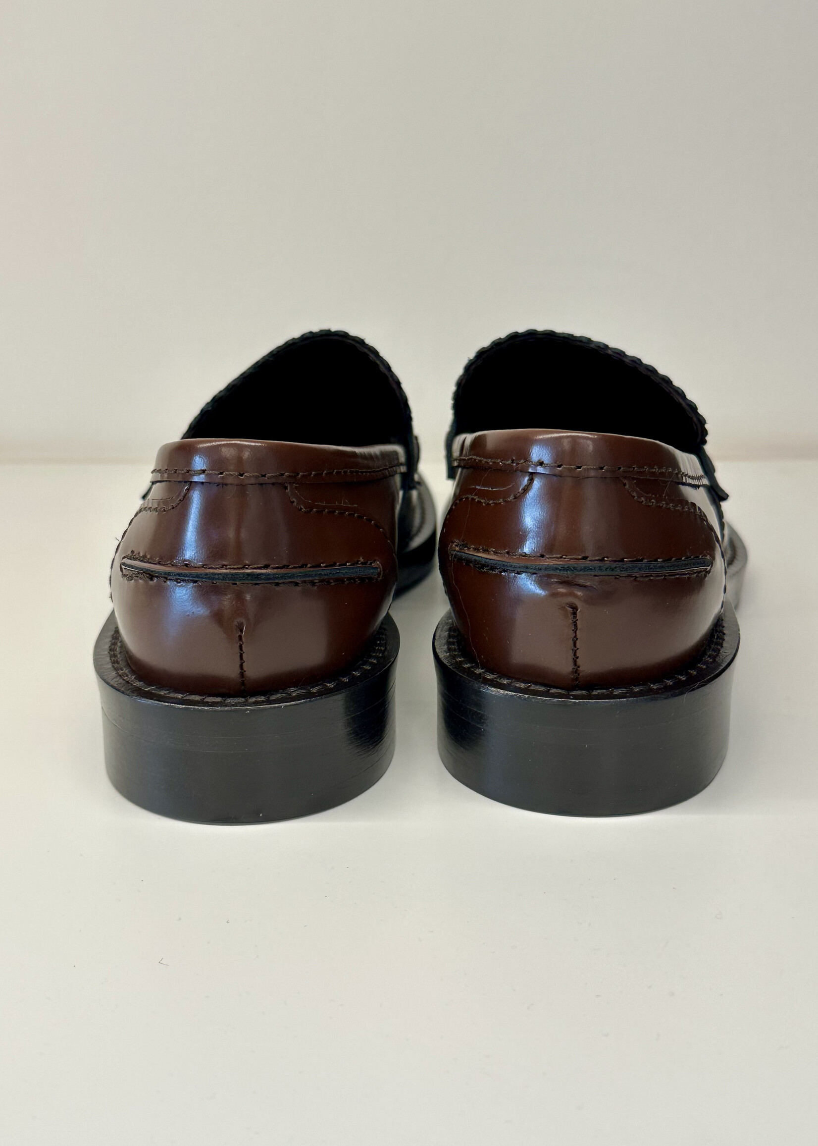 Kastanjebruine mocassin