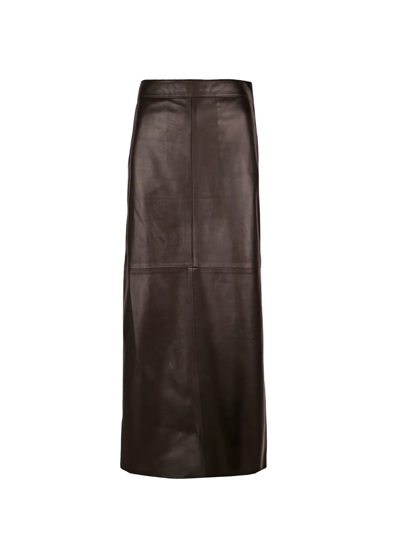 Claire Skirt Leather Chocolat