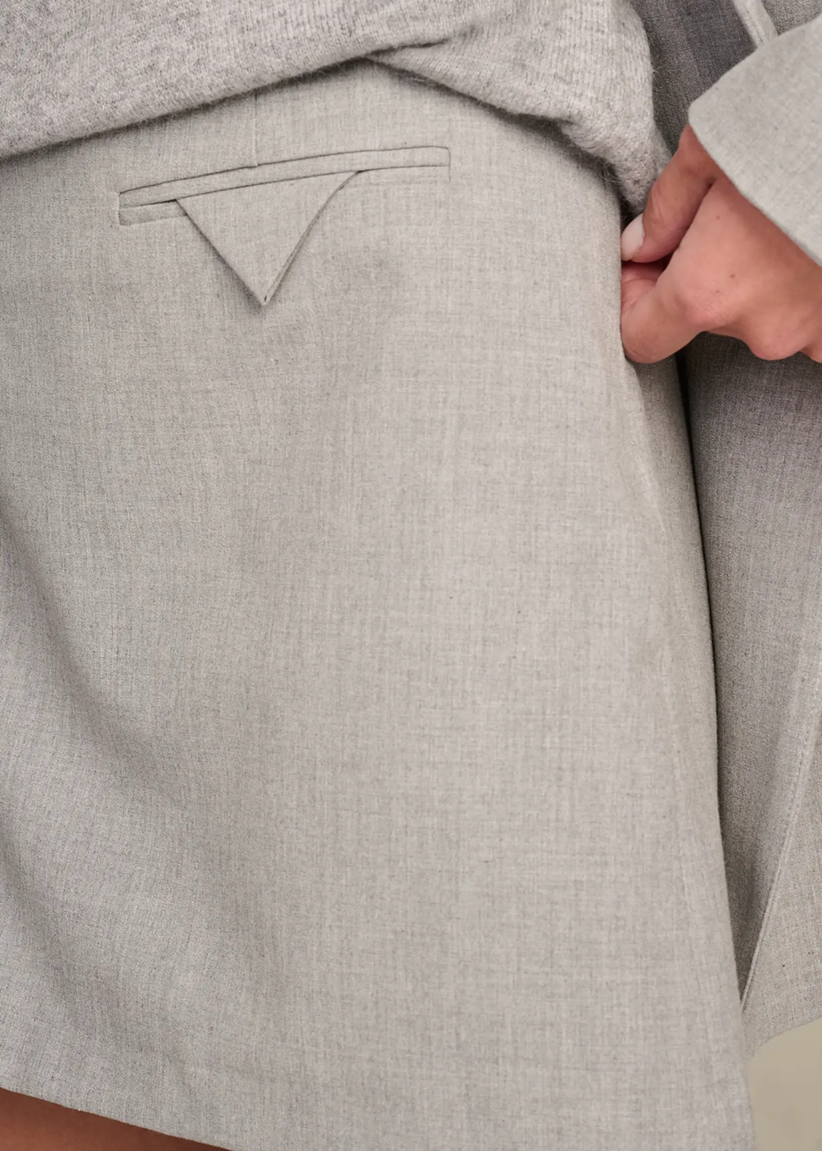 Cody Skirt Coolwool Silver Grey