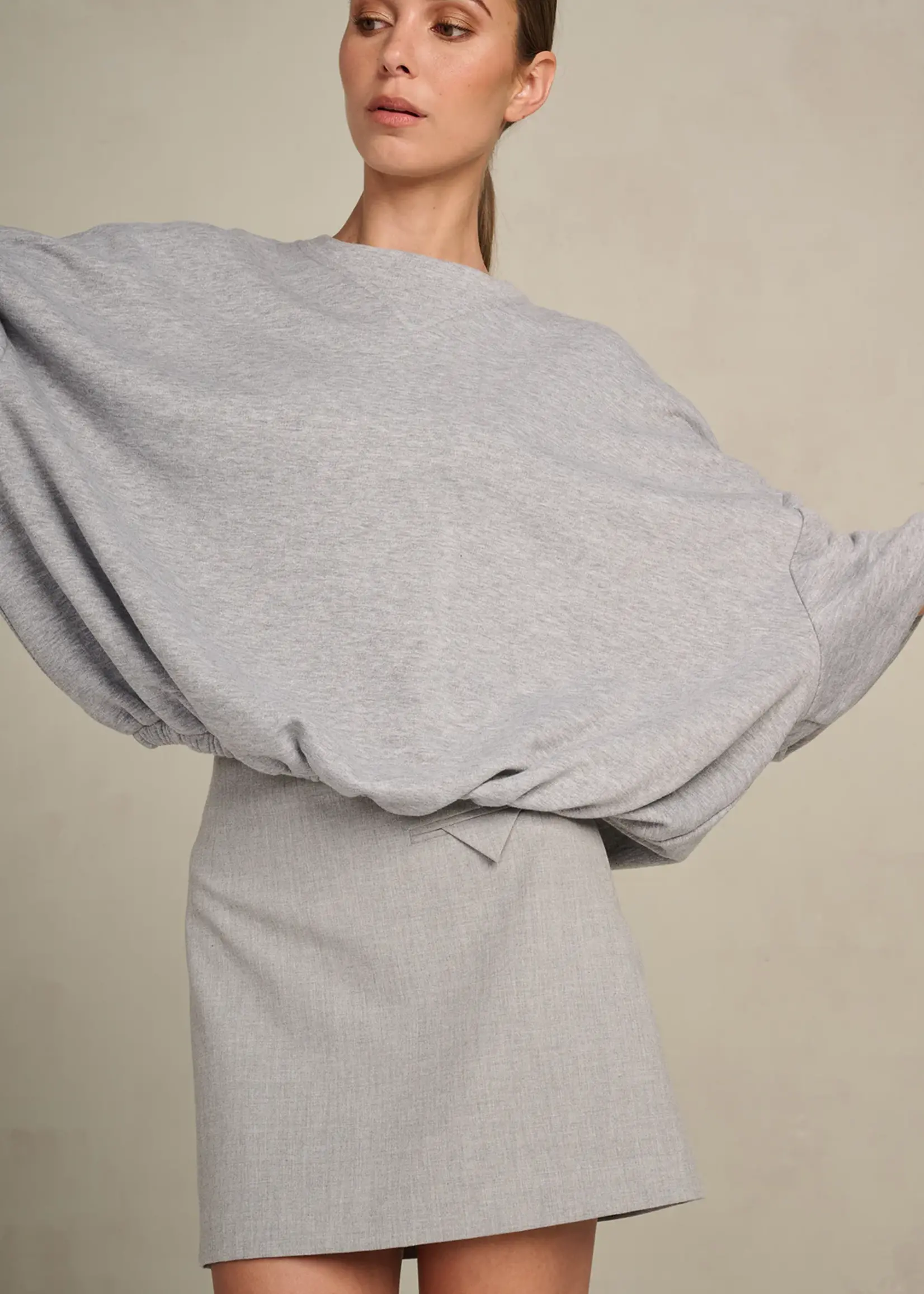 Cody Skirt Coolwool Silver Grey