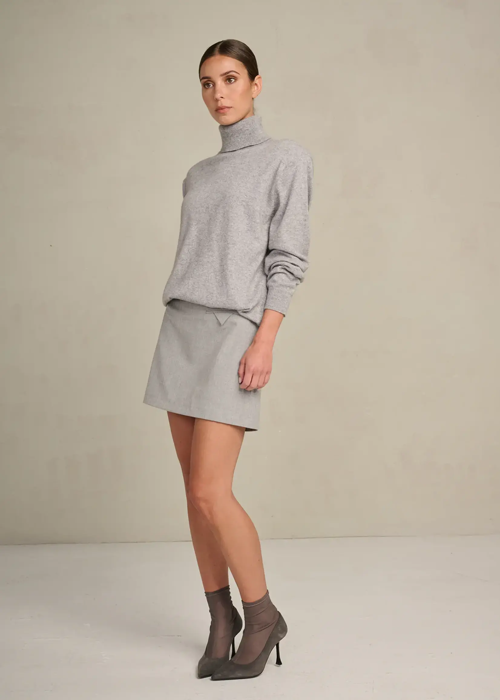 Cody Skirt Coolwool Silver Grey