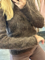 Crewneck Kid Mohair Brown