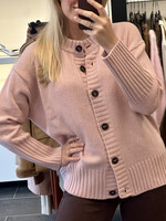 Georgette Cardigan Pastel Pink