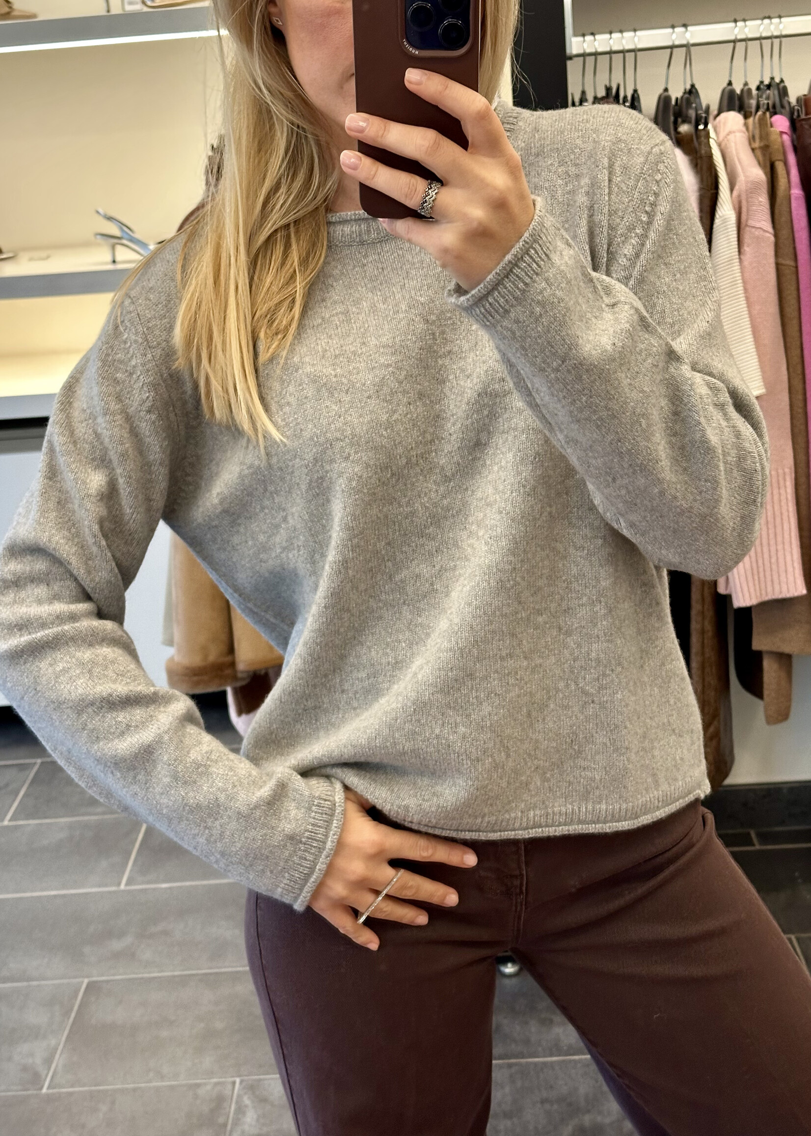 Frieda Pullover Crew Neck Grey