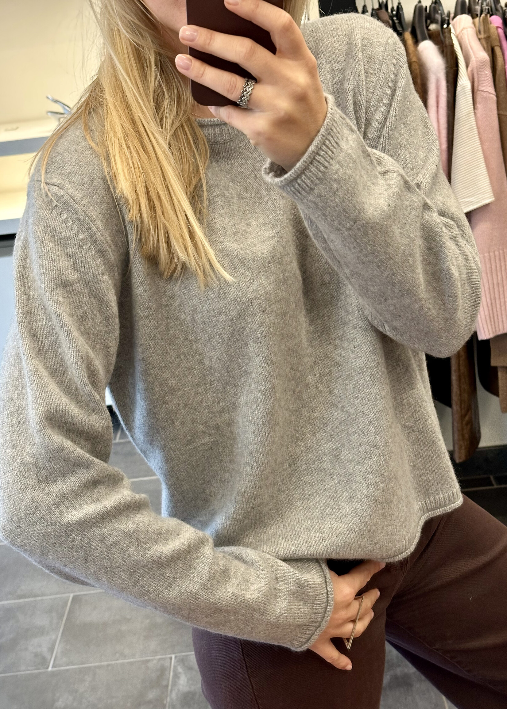 Frieda Pullover Crew Neck Grey