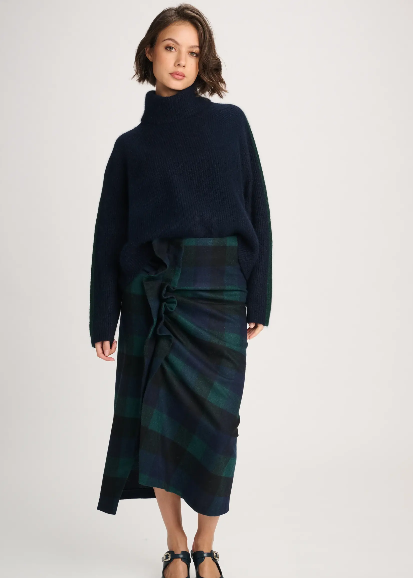 Pull Rule N°49 Woolmix Sapphire/Forest