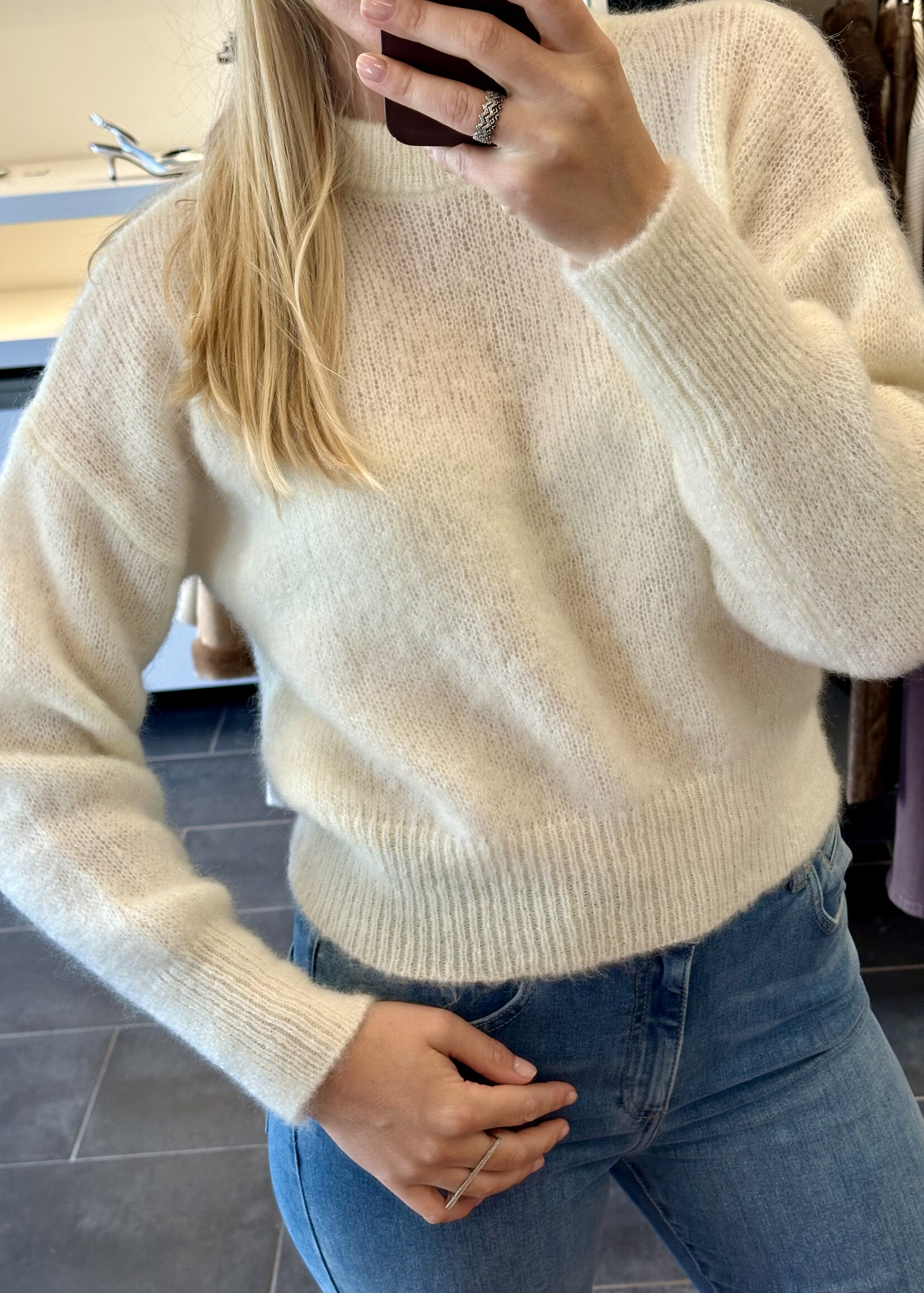 Coco Pullover Crewneck White