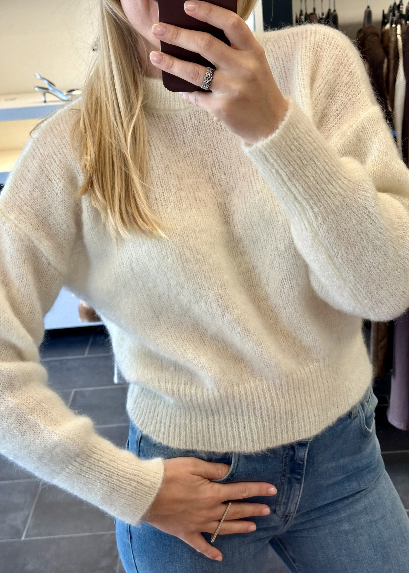Coco Pullover Crewneck White
