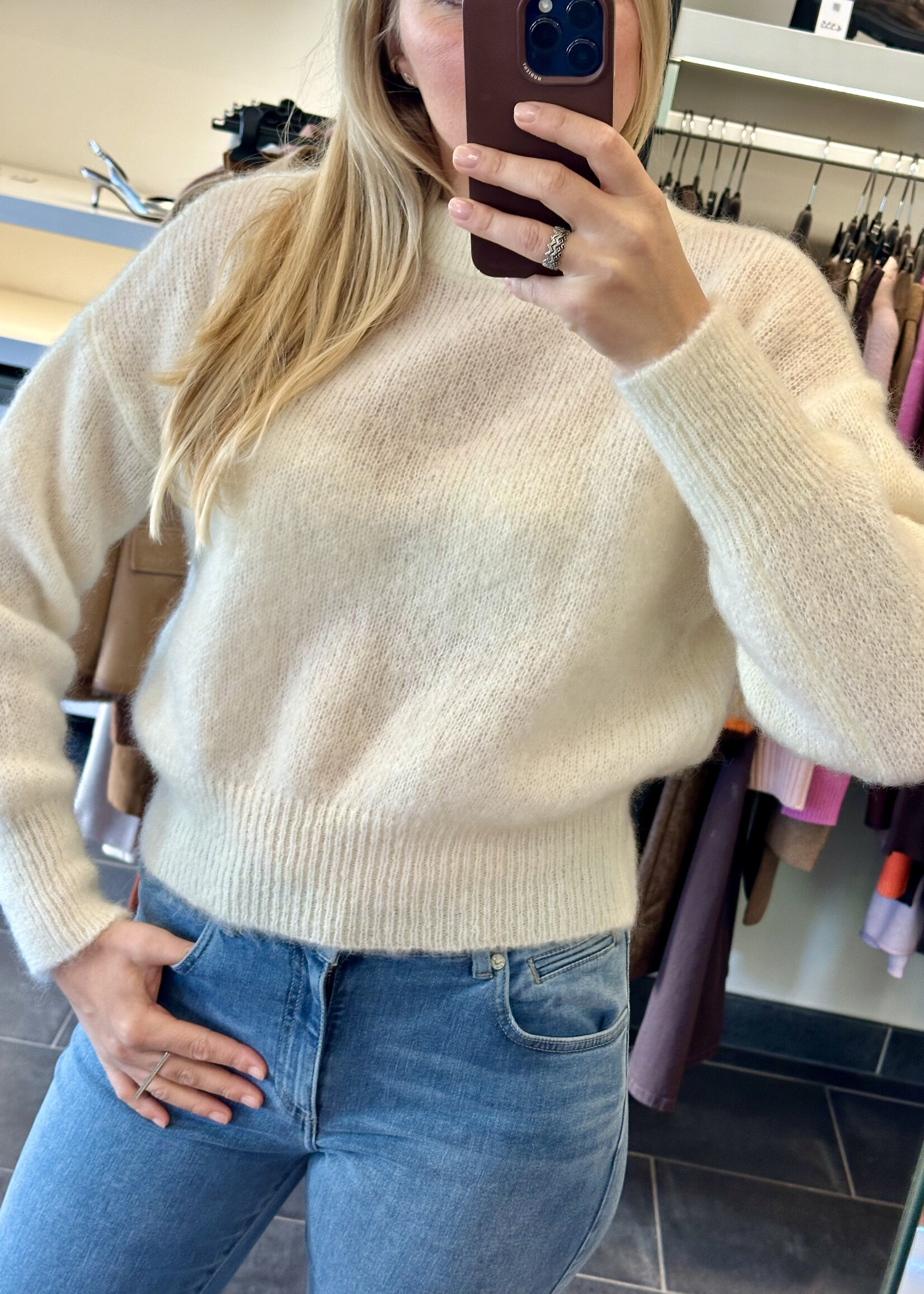Coco Pullover Crewneck White